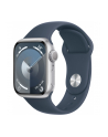 Apple Watch Series 9, Smartwatch (silver/blue, aluminum, 41 mm, sports strap) - nr 7
