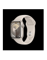 Apple Watch Series 9, Smartwatch (silver/light beige, aluminum, 45 mm, sports band) - nr 10