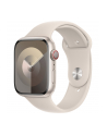 Apple Watch Series 9, Smartwatch (silver/light beige, aluminum, 45 mm, sports band) - nr 8