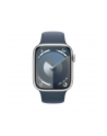 Apple Watch Series 9, Smartwatch (silver/blue, aluminum, 45 mm, sports band) - nr 2