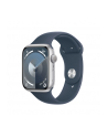 Apple Watch Series 9, Smartwatch (silver/blue, aluminum, 45 mm, sports band) - nr 8