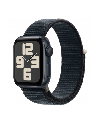 Apple Watch SE (2023), Smartwatch (dark blue/dark blue, 40 mm, Sport Loop, aluminum)