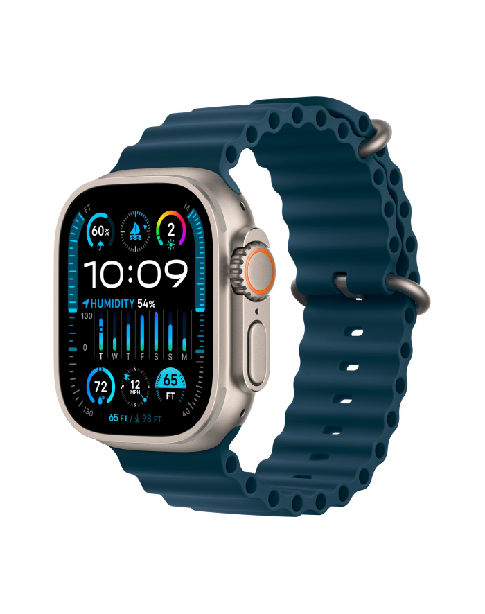 Apple Watch Ultra 2, Smartwatch (dark blue, 49 mm, Ocean strap, titanium case, cellular) główny
