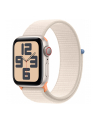 Apple Watch SE (2023), Smartwatch (silver/light beige, 40 mm, Sport Loop, Aluminum, Cellular) - nr 1
