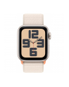 Apple Watch SE (2023), Smartwatch (silver/light beige, 40 mm, Sport Loop, Aluminum, Cellular) - nr 2