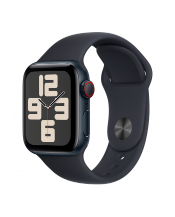 Apple Watch SE (2023), Smartwatch (dark blue/dark blue, 40 mm, sports strap, aluminum, cellular)