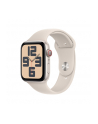 Apple Watch SE (2023), Smartwatch (silver/light beige, 44 mm, sports strap, aluminum, cellular) - nr 1