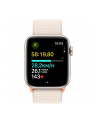 Apple Watch SE (2023), Smartwatch (silver/light beige, 44 mm, Sport Loop, Aluminum, Cellular) - nr 4