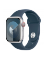 Apple Watch Series 9, Smartwatch (silver/dark blue, aluminum, 41 mm, sports strap, cellular) - nr 10