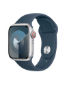 Apple Watch Series 9, Smartwatch (silver/dark blue, aluminum, 41 mm, sports strap, cellular) - nr 8
