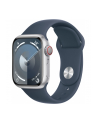 Apple Watch Series 9, Smartwatch (silver/dark blue, aluminum, 41 mm, sports strap, cellular) - nr 7