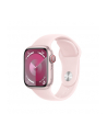 Apple Watch Series 9, Smartwatch (silver/rose, aluminum, 41 mm, sports bracelet, cellular) - nr 1