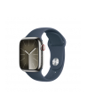Apple Watch Series 9, Smartwatch (silver/dark blue, stainless steel, 41 mm, sports strap, cellular) - nr 7