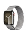 Apple Watch Series 9, Smartwatch (silver/silver, stainless steel, 41 mm, Milanese bracelet, cellular) - nr 11