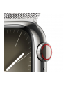 Apple Watch Series 9, Smartwatch (silver/silver, stainless steel, 41 mm, Milanese bracelet, cellular) - nr 14
