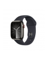 Apple Watch Series 9, Smartwatch (graphite/dark blue, stainless steel, 41 mm, sports strap, cellular) - nr 1