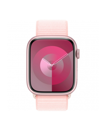 Apple Watch Series 9, Smartwatch (rose gold/rose, aluminum, 45 mm, Sport Loop, Cellular)