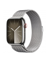 Apple Watch Series 9, Smartwatch (silver/silver, stainless steel, 45 mm, Milanese bracelet, cellular) - nr 11