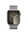 Apple Watch Series 9, Smartwatch (silver/silver, stainless steel, 45 mm, Milanese bracelet, cellular) - nr 9