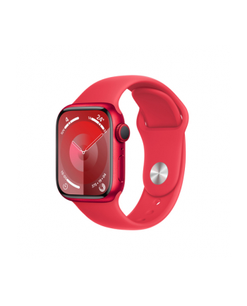 Apple Watch Series 9, Smartwatch (Red/Red, Aluminum, 41 mm, Sport Band)