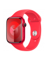 Apple Watch Series 9, Smartwatch (Red/Red, Aluminum, 45 mm, Sport Band) - nr 2