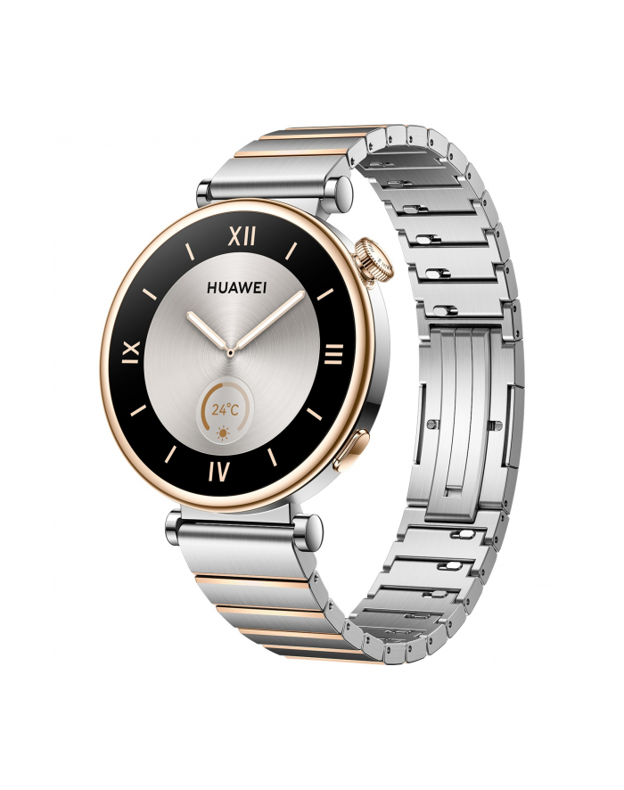 Smartphome Huawei Watch GT4 41mm (Aurora-B19T), Smartwatch (silver, stainless steel bracelet) główny