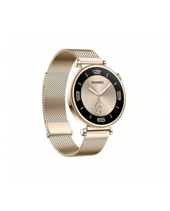 Smartphome Huawei Watch GT4 41mm (Aurora-B19M), Smartwatch (gold/Kolor: BIAŁY, gold Milanese strap)