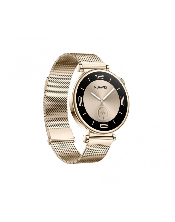Smartphome Huawei Watch GT4 41mm (Aurora-B19M), Smartwatch (gold/Kolor: BIAŁY, gold Milanese strap) główny