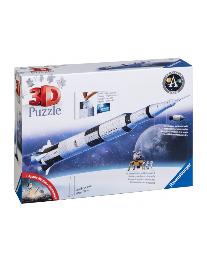 Ravensburger 3D puzzle Apollo Saturn V Rocket główny