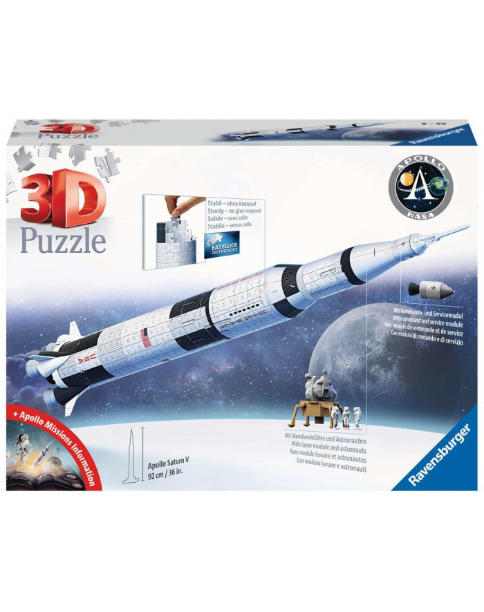 Ravensburger 3D puzzle Apollo Saturn V Rocket główny