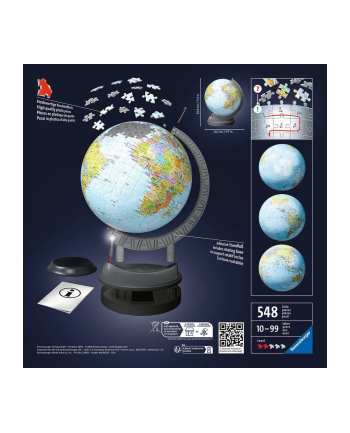 Ravensburger 3D puzzle globe with light