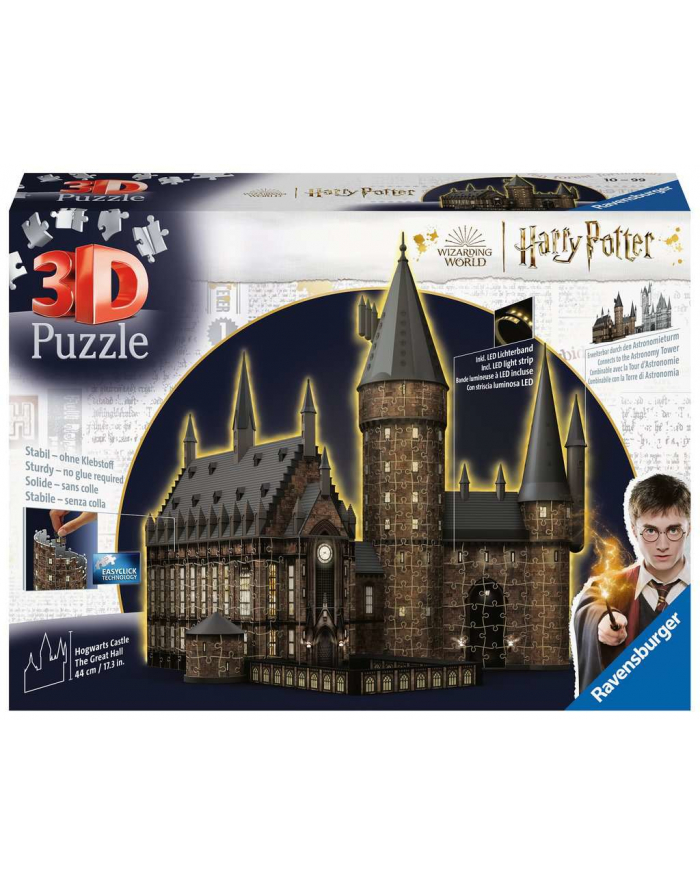 Ravensburger 3D Puzzle Hogwarts Castle - The Great Hall Night Edition główny