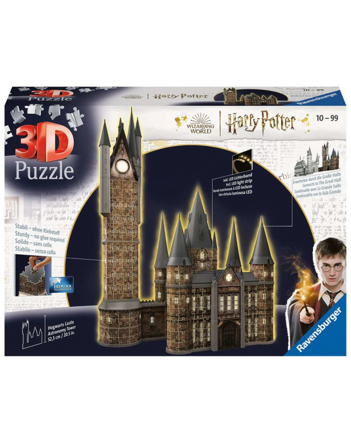 Ravensburger 3D Puzzle Harry Potter Hogwarts Castle - Astronomy Tower Night Edition główny