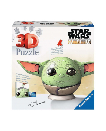 Ravensburger 3D Puzzle Ball Mandalorian Grogu with Ears Puzzle (Pieces 72)