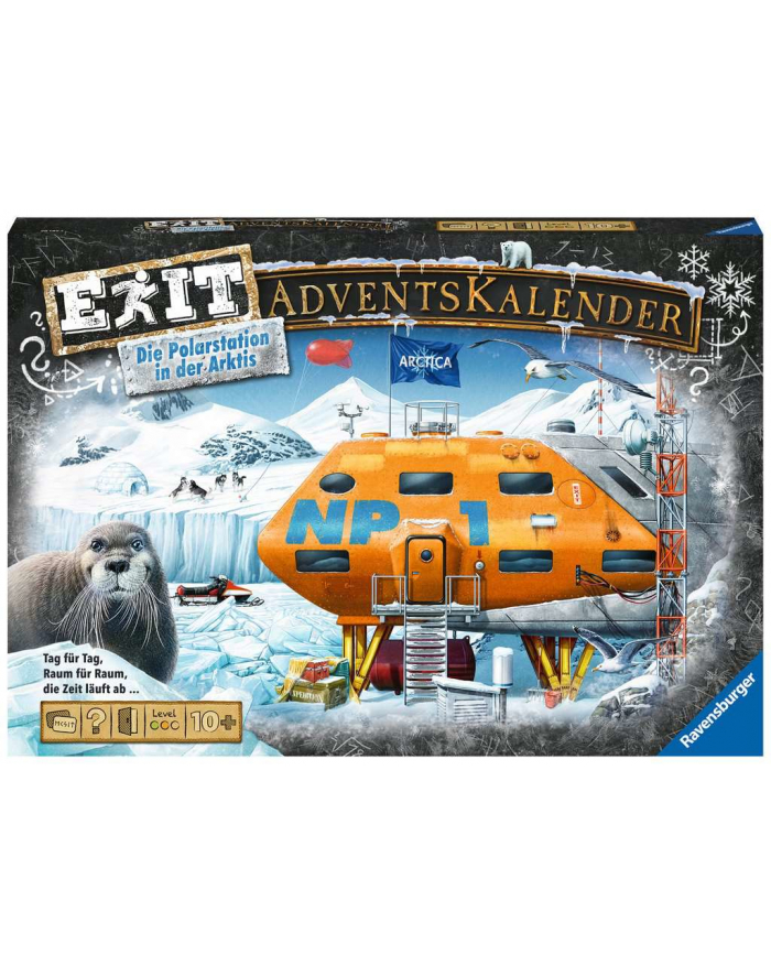 Ravensburger Exit Advent Calendar Polar Station, puzzle game główny