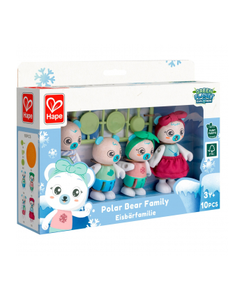 Hape polar bear family toy figure