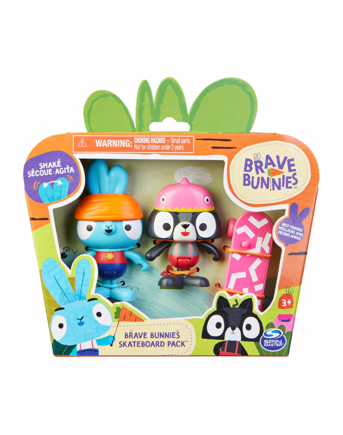 spinmaster Spin Master Brave Bunnies - Treasure hunt with Boo rabbit and tiger, toy figure (with 2 action figures and 1 treasure chest as accessories, toys for children from 3 years, basic figure set) główny
