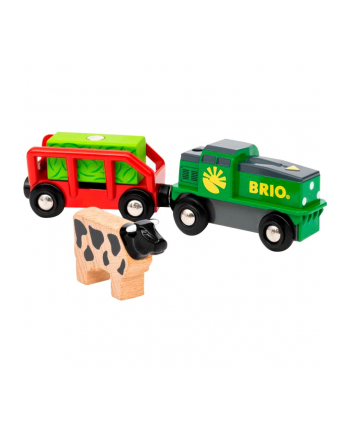 BRIO World Farm Battery Train Toy Vehicle