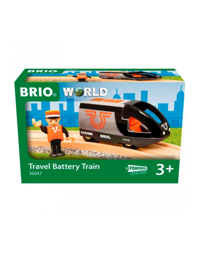 BRIO World orange-Kolor: CZARNY passenger train, toy vehicle główny