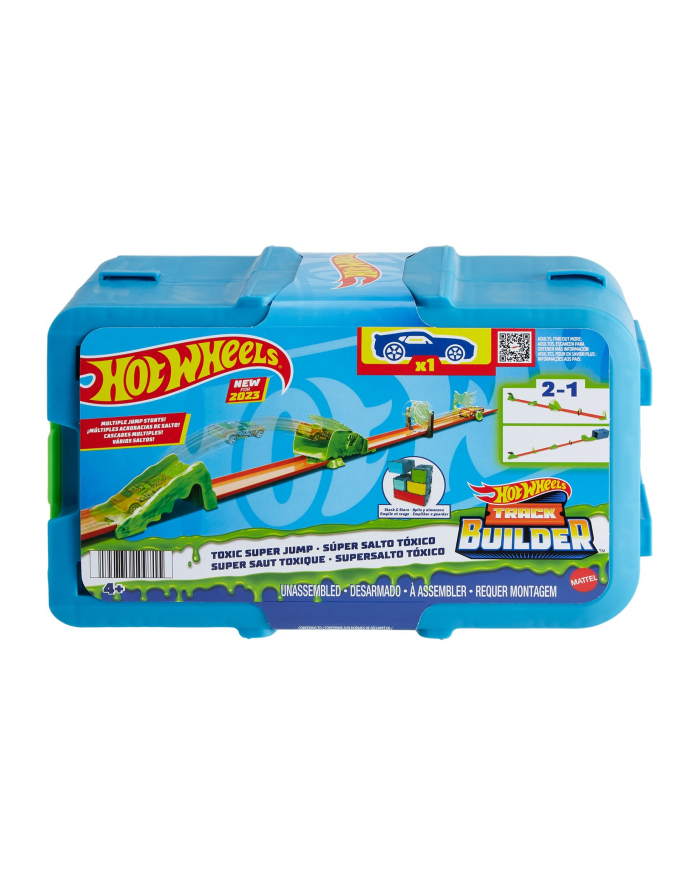 Hot Wheels Track Builder Toxic Jump Pack, race track (1 car included in 1:64 scale) główny