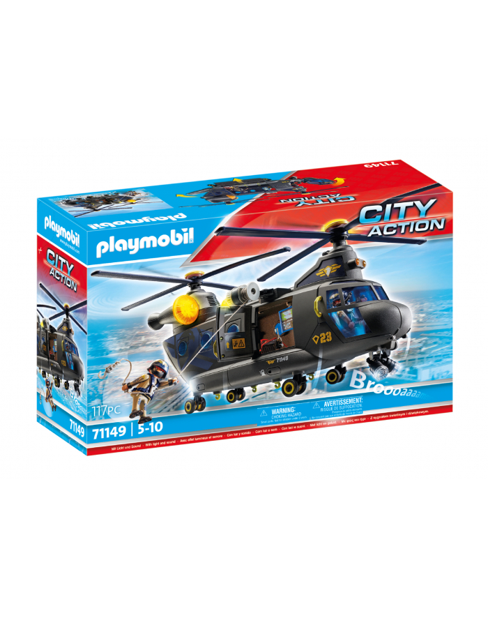 PLAYMOBIL 71149 City Action SWAT Rescue Helicopter Construction Toy główny