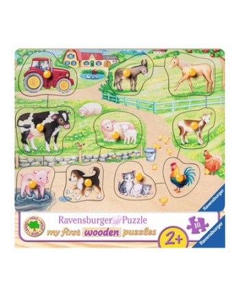 Ravensburger my first wooden puzzle - Morning on the Farm (10 pieces)