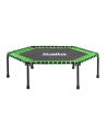Salta Fitness trampoline, fitness device (Kolor: CZARNY/green, hexagonal, 140 cm) - nr 1