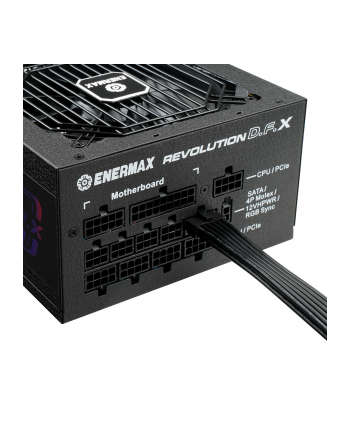 Enermax REVOLUTION DFX 1050W, PC power supply (Kolor: CZARNY, 2x 12VHPWR, 4x PCIe, cable management, 1050 watts)