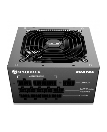 RAIJINTEK CRATOS 1200 BLACK, PC power supply (Kolor: CZARNY, cable management, 1200 watts)