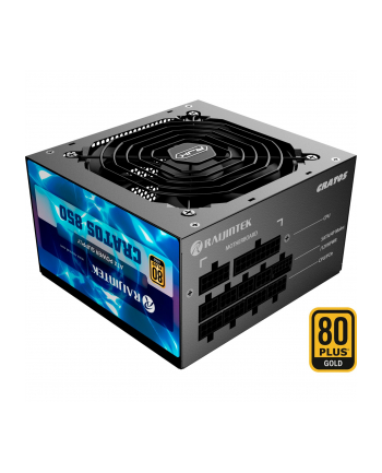 RAIJINTEK CRATOS 850 BLACK, PC power supply (Kolor: CZARNY, cable management, 850 watts)