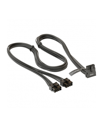 Seasonic 12VHPWR PCIe adapter cable, 90 angled (Kolor: CZARNY, 75cm)