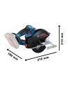 bosch powertools Bosch cordless metal circular saw GKM 18V-50 Professional solo, hand-held circular saw (blue/Kolor: CZARNY, without battery and charger) - nr 4
