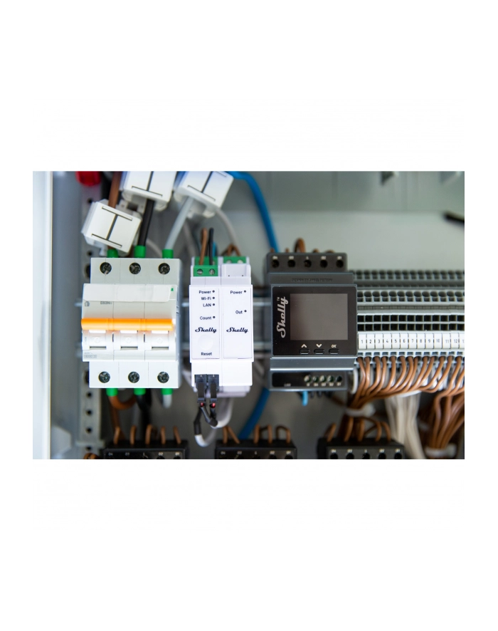 Shelly Pro 3EM Switch Add-on, Relay (Kolor: BIAŁY) główny