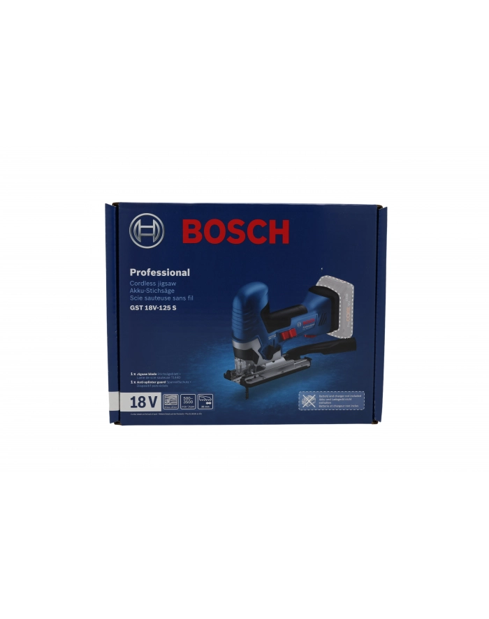 bosch powertools Bosch cordless jigsaw GST 18V-125 S Professional solo (blue/Kolor: CZARNY, without battery and charger) główny